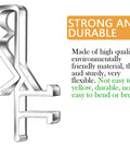 12 Pack Hidden Channel Valance Clips 1-7/8 Inch Clear Plastic Clips For Valance With Groove In Back Durable And Sturdy