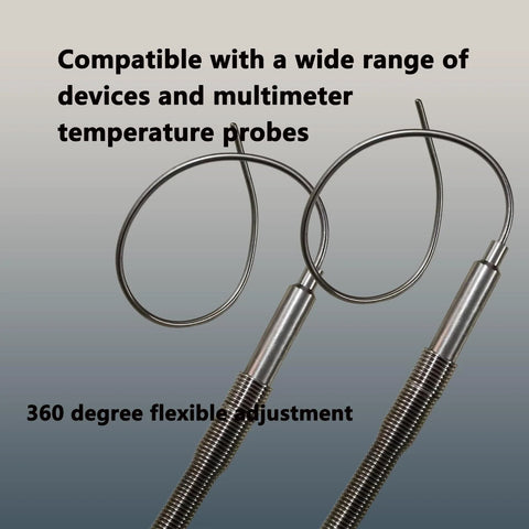 2-pack K-type thermocouple probes with stainless-steel construction; 6in probes, 0.06in diameter, 40in flexible leads