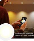 Ultra Slim 6 Inch Wi Fi Smart Recessed Lighting Kit 2 Pack No Hub Needed Voice Activated RGB, app control in living room