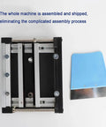 Manual Solder Paste Printer For PCB SMT Stencil, Pro-Grade High Precision with spatula, metal honeycomb platform visible
