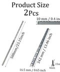 Heavy Duty Ball Bearing Drawer Slides 2 Pack, 342mm Full Extension Side Mount Rails with dimensions displayed.