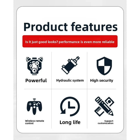 Features of Customizable Remote Control Demolition Robot For Concrete Breaking And Disaster Rescue Heavy Duty Robot.