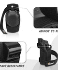 Adult And Kid Skating Protective Gear Set With Vented Helmet And Adjustable Straps showing detail of black wrist guard.