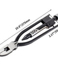 Heavy Duty 9 Inch Safety Wire Pliers With 50 Ft Wire For Aircraft Machinery And Vehicles, dimensions shown
