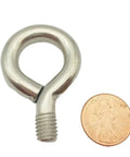 Heavy Duty 25 Piece Set Of M3 To M10 Lifting Eye Bolts And Ring Screw Hooks Threaded Hardware Kit In 304 Stainless Steel Rustproof And Outdoor Ready Solid One Piece Design For Secure Lifts, M6 eye bolt beside coin