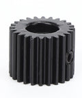 Zinc Alloy Sliding Rail And Toothed Gear Set For Industrial Robots High Precision Linear Motion Kit With Beefed Up Wear Components For DIY Robotics And Automation Projects black toothed gear close-up