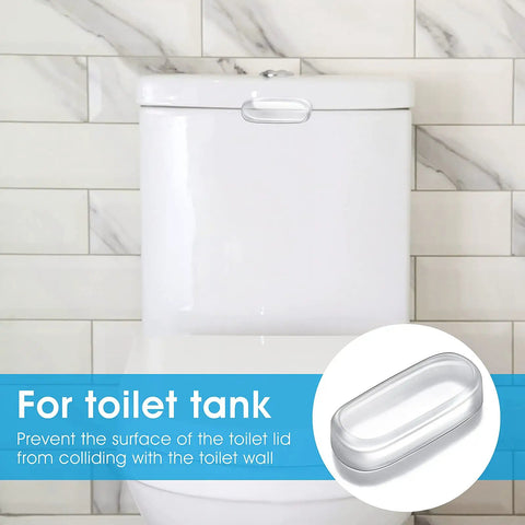 20 Piece Silicone Toilet Seat Bumper Kit With Strong Adhesive Universal Fit For Home Hotels And Schools