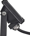 JUDYSSY 10W Led Flood Lights side view showing sturdy aluminum body and mounting bracket for secure installation.