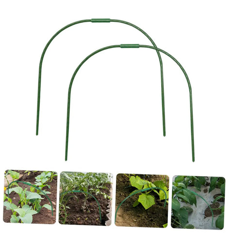 Garden Hoops Kit For Greenhouse Frame All In One Set With Durable Arch Racks Plant Cover Rack Frost Protection Insulation Plug And Play Setup Tunnel Hoop System For Year Round Growing