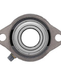 Front view of Two Bolt Flange Bearing Unit SB205-16 Insert Bearing, 1 Inch Shaft Bore, Cast Iron LF205 Housing, 76mm Bolt Center Diameter
