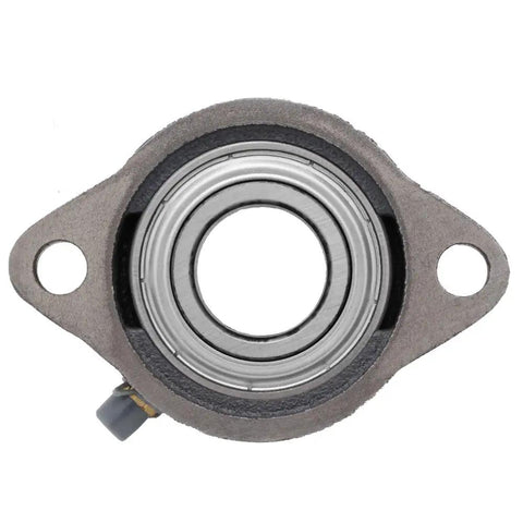 Front view of Two Bolt Flange Bearing Unit SB205-16 Insert Bearing, 1 Inch Shaft Bore, Cast Iron LF205 Housing, 76mm Bolt Center Diameter