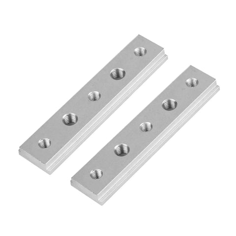 T Slot Miter Track Jig 100mm Aluminum Rail Kit Two Pack With M6 Small Holes And M8 Large Holes For 30 And 45 Degree Woodworking T Track Sliders