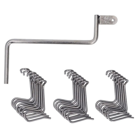 Steel Fence Wire Tightener 20 Pieces Kit With Tightening Handle For Quick Firm Fixing Garden And Farm Tensioner Tool Set
