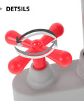 Close-up of red handle on Straight Up Realistic Kitchen Faucet Toy For Kids Pretend Play Sink Accessories, safe for little hands.