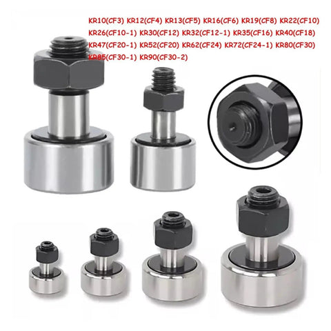 Awesome Needle Roller Cam Follower Stud Track Bearing Bolt Kit Fits Kr10 Through Kr90 Steel For Smooth Rotation Low Friction Handling Heavy Industry Machinery Daily Use No Failure Guarantee Lifetime, steel cam follower bearing set in KR sizes