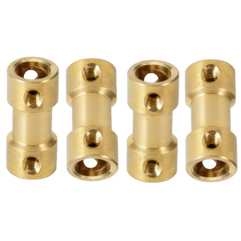 Five Pack 5Mm To 6Mm Bore Rigid Brass Shaft Coupling Motor Connector For Precise Machine Linkage Beefy Fit Premium Quality