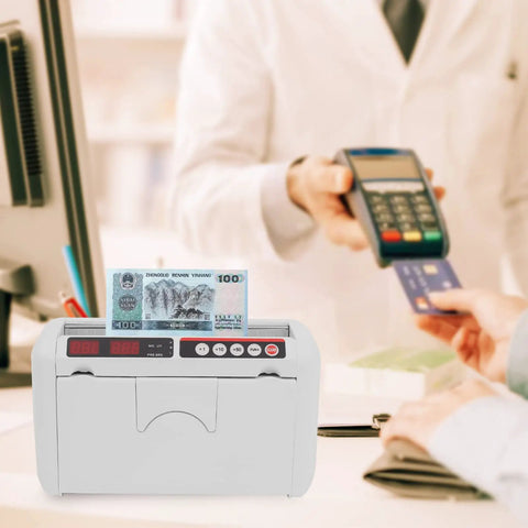 Portable Digital Money Counter With UV And MG Detection, 800 Bills Per Minute, Battery Operated Cash Counter for banks
