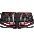 Top Notch 16 Piece Pro T Handle Hex Key Wrench Set With Ball Ends For Tight Spots Heavy Duty Chrome Vanadium Steel Tools Perfect For Auto Repair And Home Boss Jobs No More Stripping Screws in case