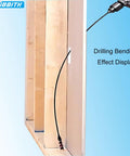 Pro Grade Flexible Installer Drill Bit For Pulling Wires Through Walls Ceilings And Sidewalks, 54 Inch Length in use