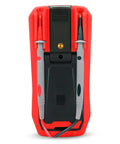 Back view of UT161E True RMS Digital Multimeter Tester For DIY Pros 1000V ACDC Voltage Meter with probes attached