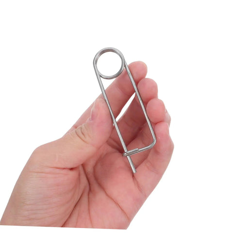 Heavy Duty Stainless Steel Cotter Pin Fastener Clips Locks Farm Hitch And Industrial Machinery With Anti Loosening Stability in hand