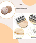 All In One Darning Kit For Quick Mends Mushroom Patch Loom Set With 14 Hooks 16 Large Eye Needles 100 Color Threads Crochet Hook