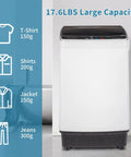 Slick 17.6 Lbs Compact Portable Washer With Clear Led Screen features large capacity for versatile laundry loads.