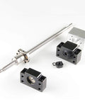 Ball Screw RM1204 With BK BF10 Flange and Housing, 12mm Diameter CNC Machine Part, Premium Steel, Ultra Quiet Bearings
