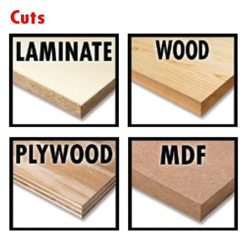 22 Degree Bevel Laminate Trim Router Bit With Shielded Ball Bearing demonstration on laminate, wood, plywood, MDF