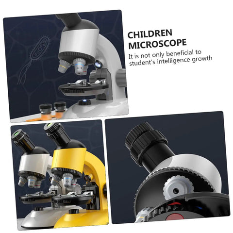 Kid Friendly High Definition Microscope Learning Set For Safe Easy Observation And Hands On Science Exploration Rotatable Viewing
