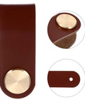 2 Pack Classic Brown Cabinet Door Handles No Fuss Single Hole Mount Solid Brass Drawer Pulls For Wardrobes And Furniture Easy