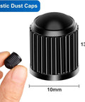Upgraded Tire Valve Stem Caps With Sealing Ring For Car, Motorcycle, Trucks, Bicycle Universal Fit, Dustproof, Waterproof, shown with size