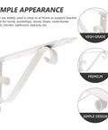 Heavy Duty Corner Shelf Brackets Wall Mount Supports Rock Solid Iron L Brackets Built Like A Tank For Diy Wood Shelving And Workshop Storage Super Sturdy Black Metal Braces Zero Stress Setup white wall bracket with simple design