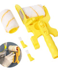 Paint Edger Roller Brush Kit With Handheld Edger And Roller For Clean Cut Edges On Walls And Ceilings Pole Mountable Portable Tool