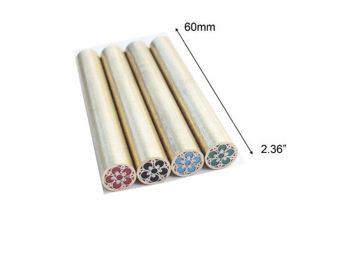 8mm Mosaic Rivet Pin for knife handles with 60mm length color resin filled decorative pin for custom knives brass copper stainless steel