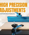 24 Inch T Slot Drill Press Fence Kit With Hardware For T Slot Drill Press Tables Laser Etched Scale and hold down clamps