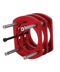 Router Lift Base Aluminum Alloy Insert Plate With Crank Handle And 4 Jaw Clamping For Small Trimming Machines 2.008 Inch Lift Precision Router Table Build, red aluminum insert plate with steel rods