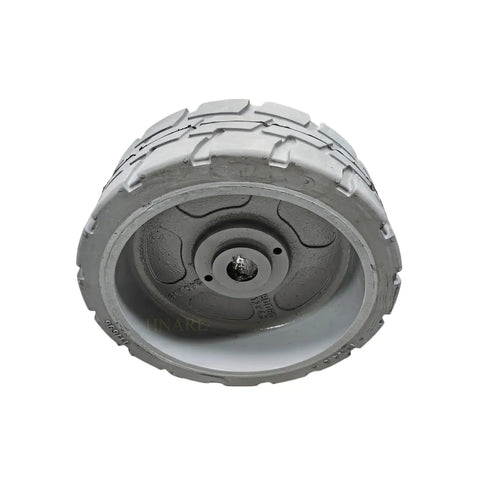 Heavy Duty Solid Tire Wheel Assembly 12x4.5 Non Marking Rubber Fits Genie GS1530 GS1532 GS1930 GS1932 Scissor Lift Parts 105122GT 105122 Heavy Hitter No Sweat Smooth Rolling Black Replacement