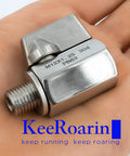 M12 1.25 Thread Stainless Steel Oil Drain Valve Quick Release with Copper Crush Washer on hand for easy oil change