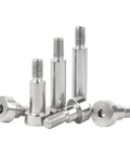 Heavy Duty Hex Socket Cap Head Roller Shoulder Screws Set In 304 Stainless Steel M2.5 To M12 Metric Threads And 45mm Length D4xM3 Five Pack