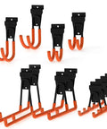 Heavy Duty Slatwall Hooks Set 12 Pack For Garage Storage Utility Hooks For Shovels Brooms Ladders Power Tools And More Durable Steel Organization Pack For Heavy Duty Tools And Gear