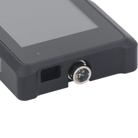 Handheld Digital Force Meter With Auto Calibration All In One Push And Pull Tester And Dynamometer Multiple Alarm Modes For upper and lower limits, side port detail