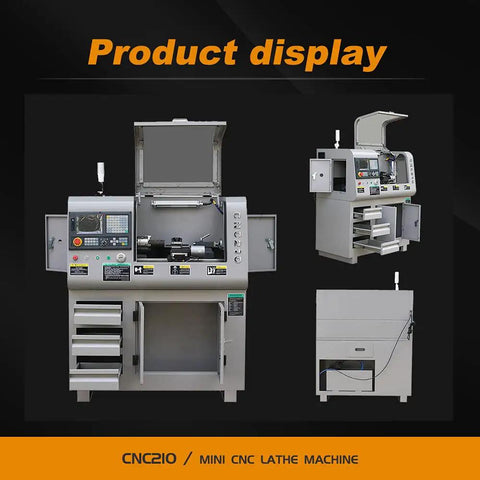 Mini Cnc Lathe Machine With Protective Cabinet And 3 Jaw Chuck For DIY Metal Milling And Hands On Maker Labs Featuring Smooth Brushless Drive And Precise Threading Workflows For Your Badass Home Shop