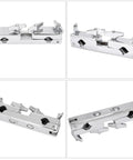 Heavy Duty Drum Set Clamp Holder For Cowbell Bracket with 12cm Rod, rock solid silver metal mount, durable iron clamp accessory