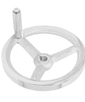 18 X 200mm Lathe Hand Wheel With Handle For Milling Machine And Grinder Chrome Plated Beefy Durable Replacement