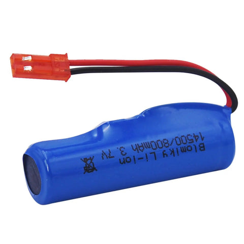 3.7V 800mAh Li Ion Rechargeable Battery With JST Plug And USB Cable For Huina 1337 1338 RC Construction Trucks