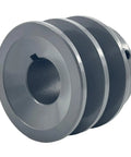 Double Groove V Belt Pulley 2.25 Inch Outside Diameter Cast Iron Sheave For A AX 3L 4L V Belts 7/8 Bore 2AK2278 Heavy Duty