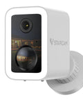 Crisp 2K Wireless Security Camera featuring Quick Stick Magnetic Mount, Night Vision, IP66 weatherproof build.