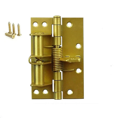 Two Pack Positioning Hinges With Spring Self Closing Hidden Door For Window Cabinets And Furniture Hardware, Heavy Duty Solid Steel Base