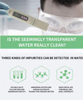 Scientist using 3 In 1 Digital Water Quality Meter for PPM EC Temperature Testing for drinking water pool spa and aquarium.